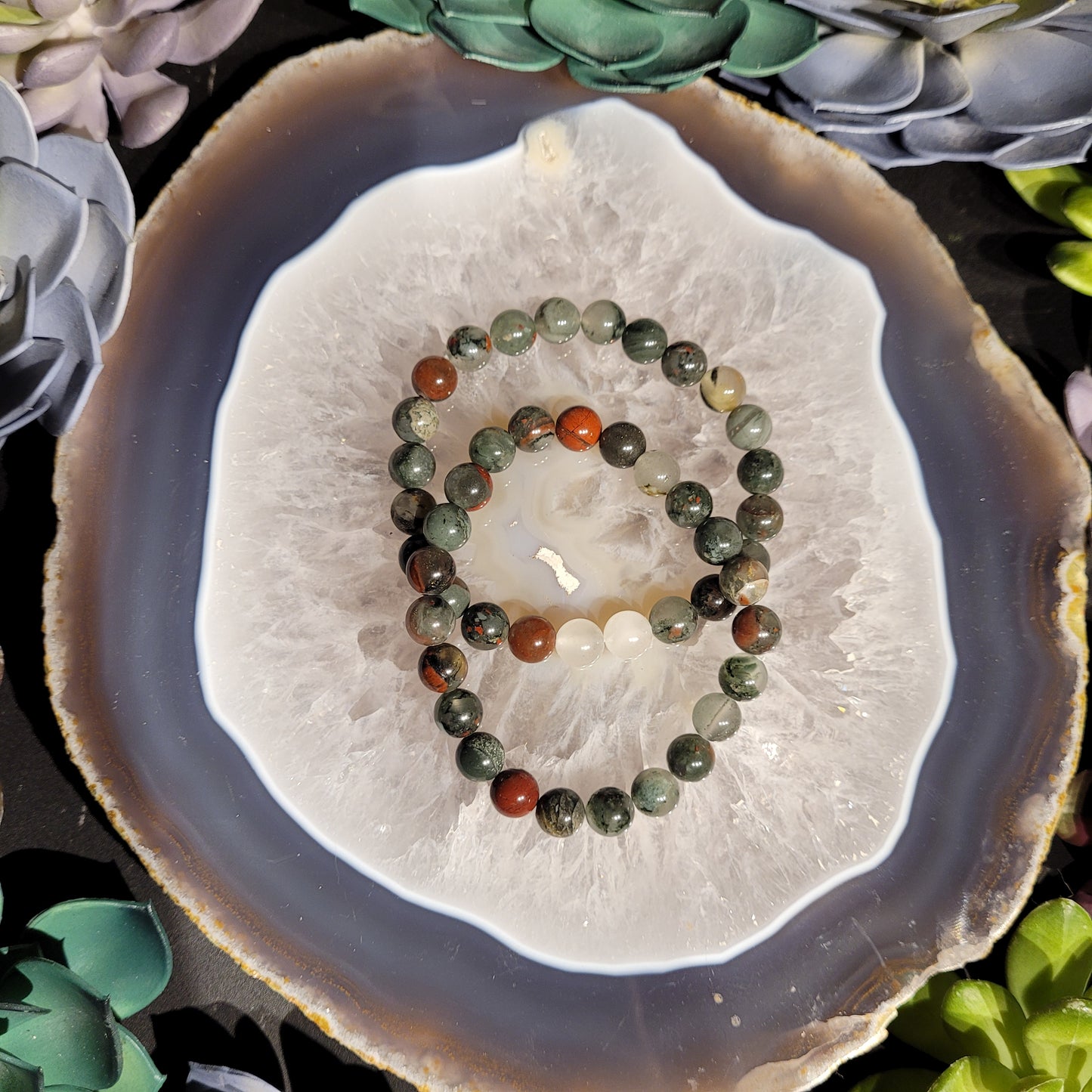 African Bloodstone Bracelet