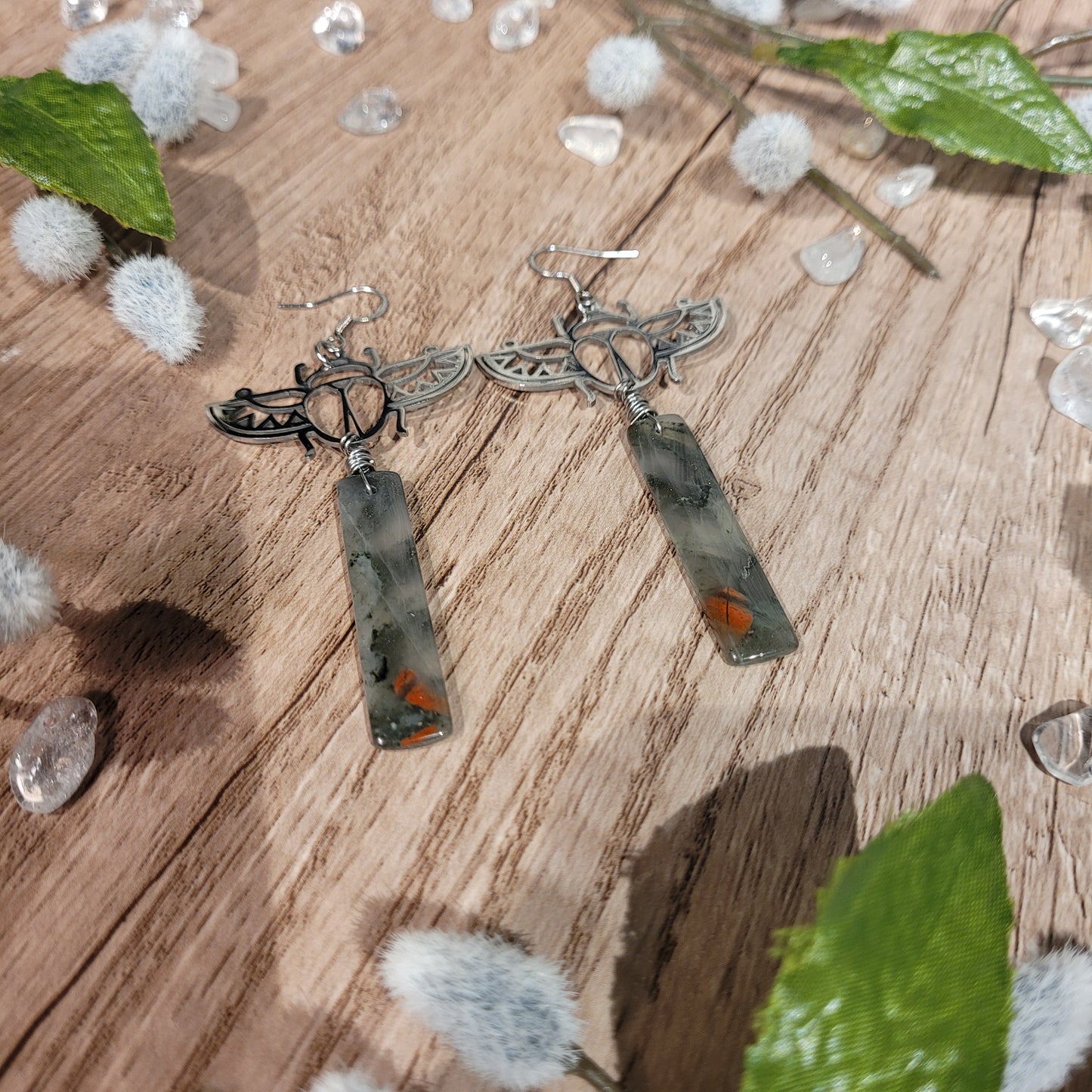 African Bloodstone Earrings