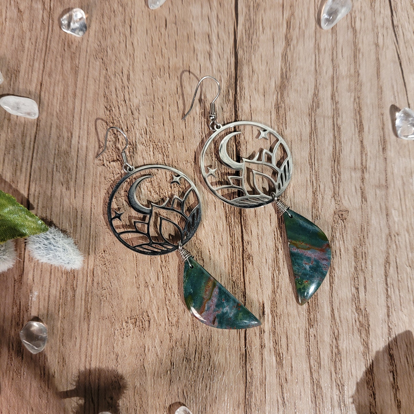 Bloodstone Jasper Earrings
