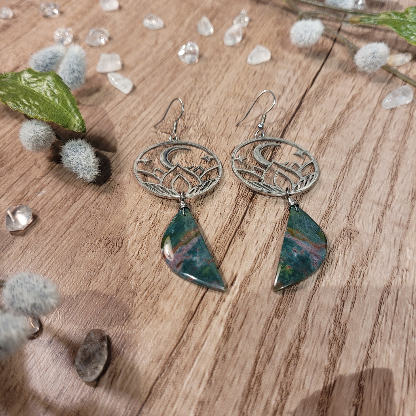 Bloodstone Jasper Earrings