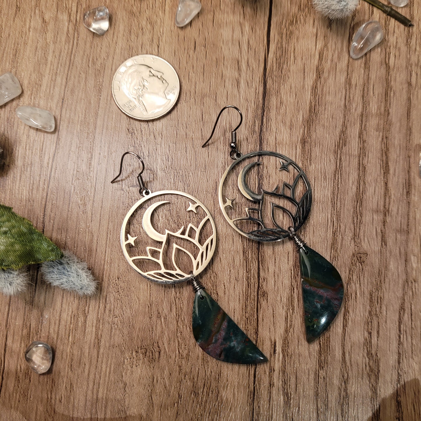 Bloodstone Jasper Earrings