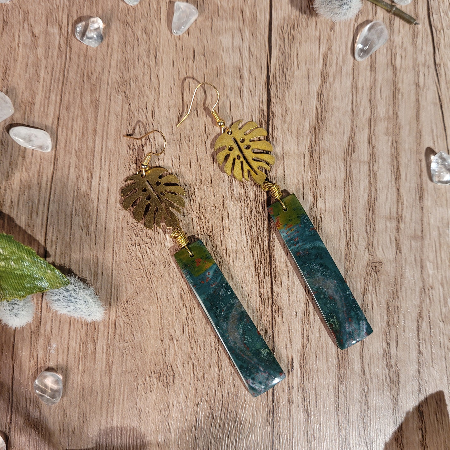 Bloodstone Jasper Earrings