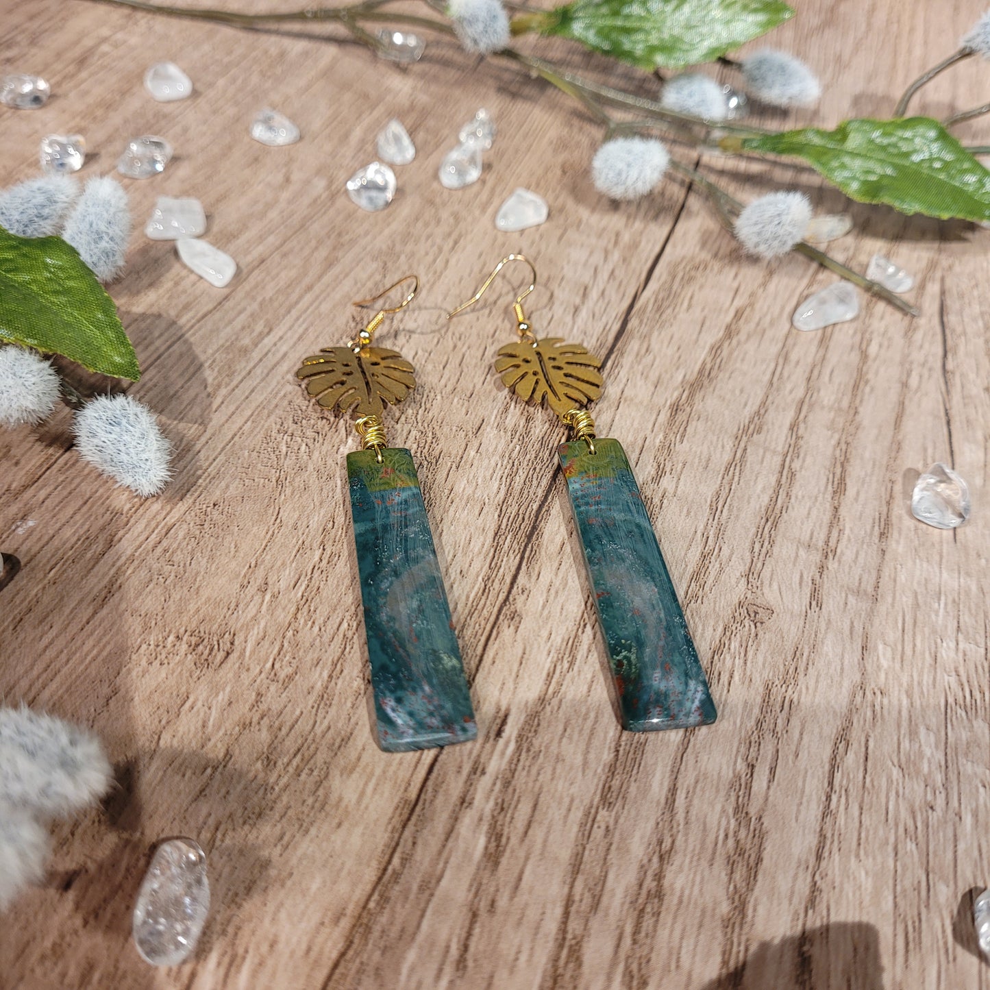 Bloodstone Jasper Earrings