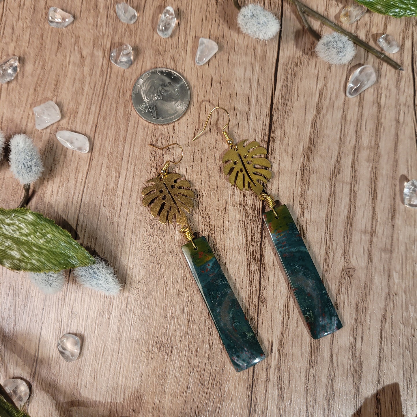 Bloodstone Jasper Earrings