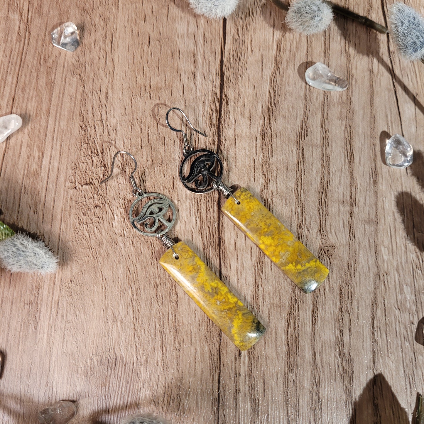 Bumblebee Jasper Earrings