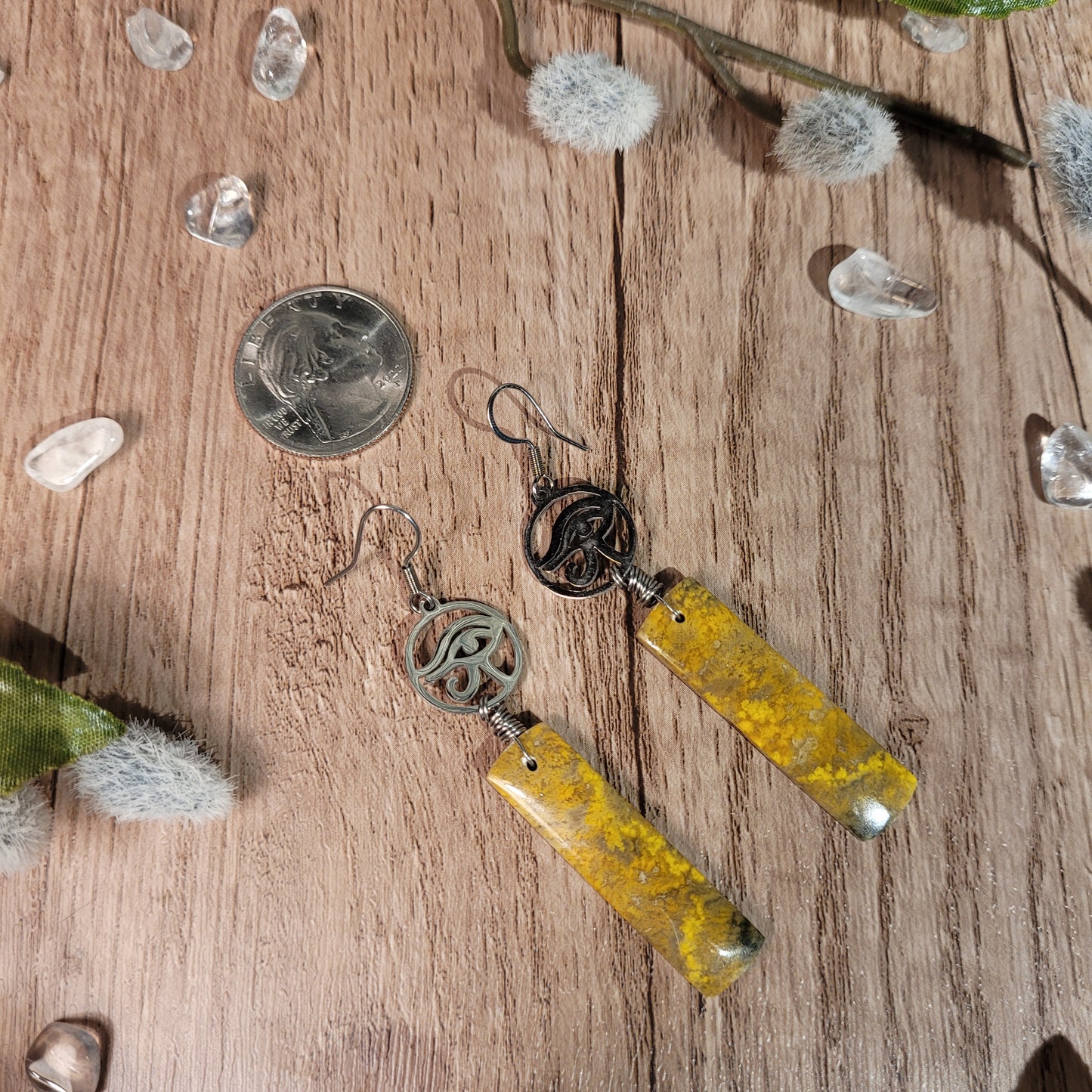 Bumblebee Jasper Earrings