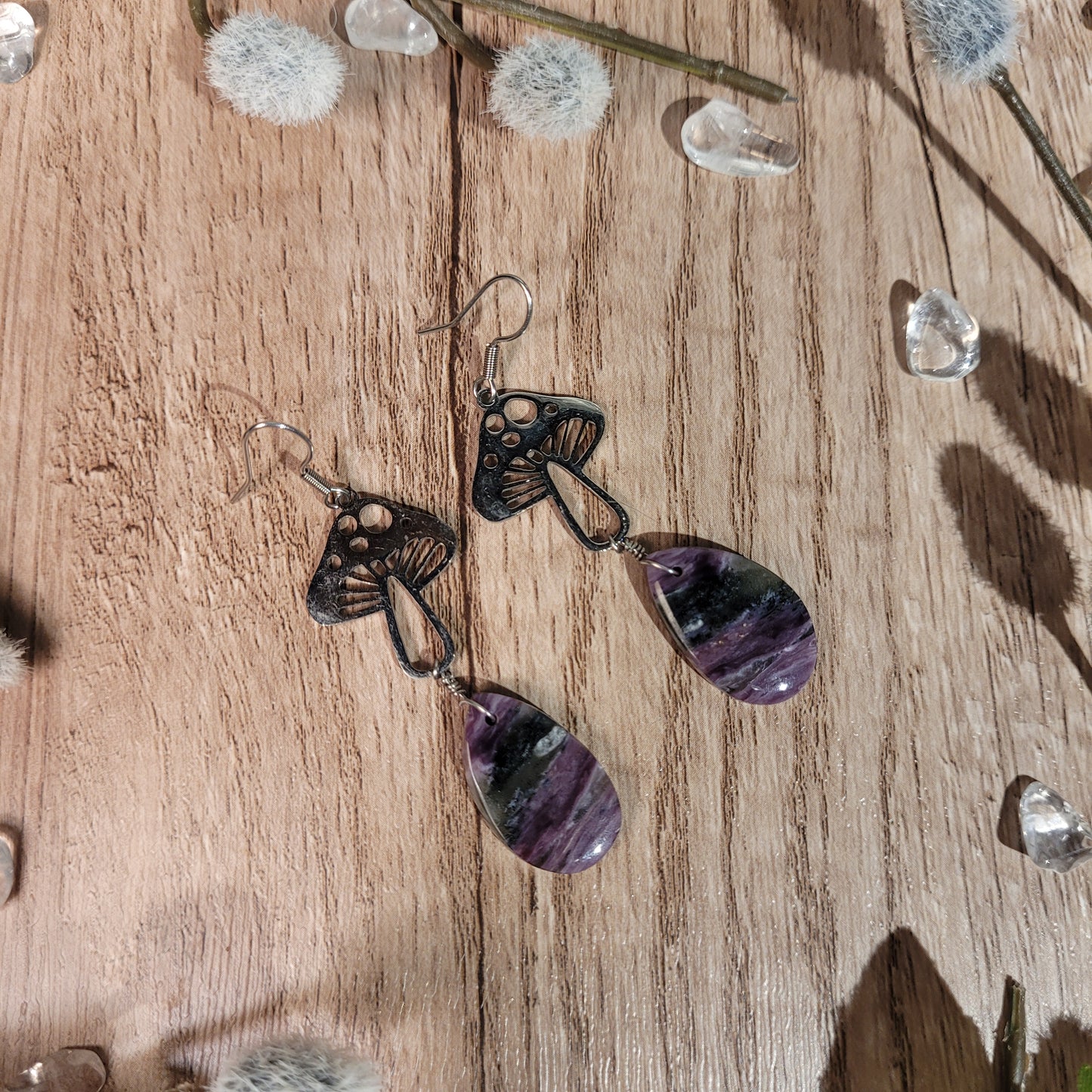 Charoite Earrings