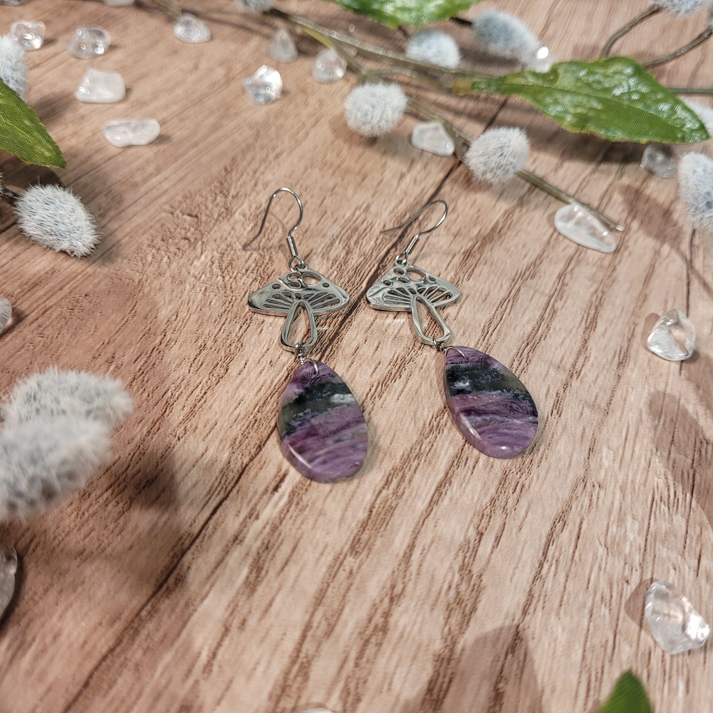 Charoite Earrings