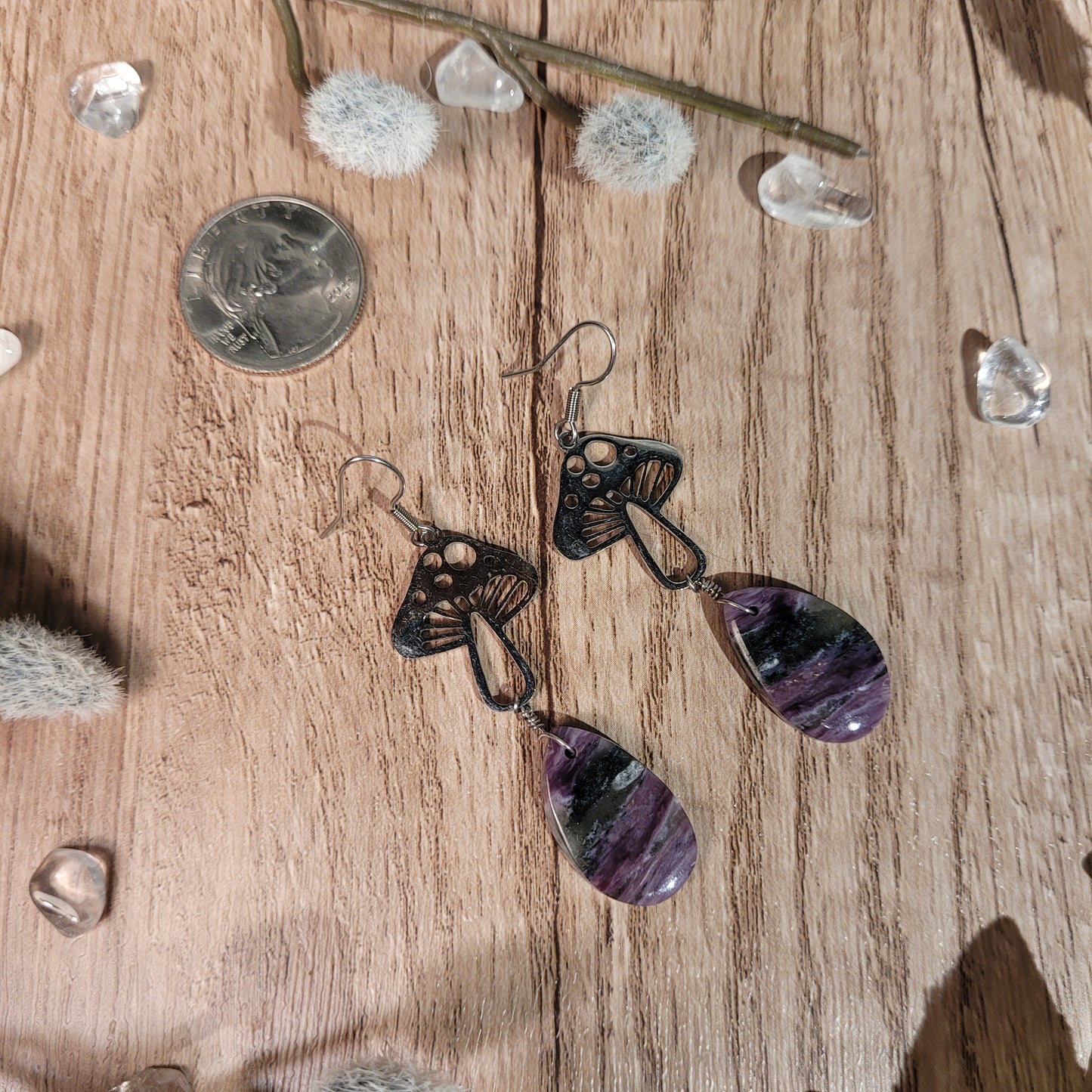 Charoite Earrings