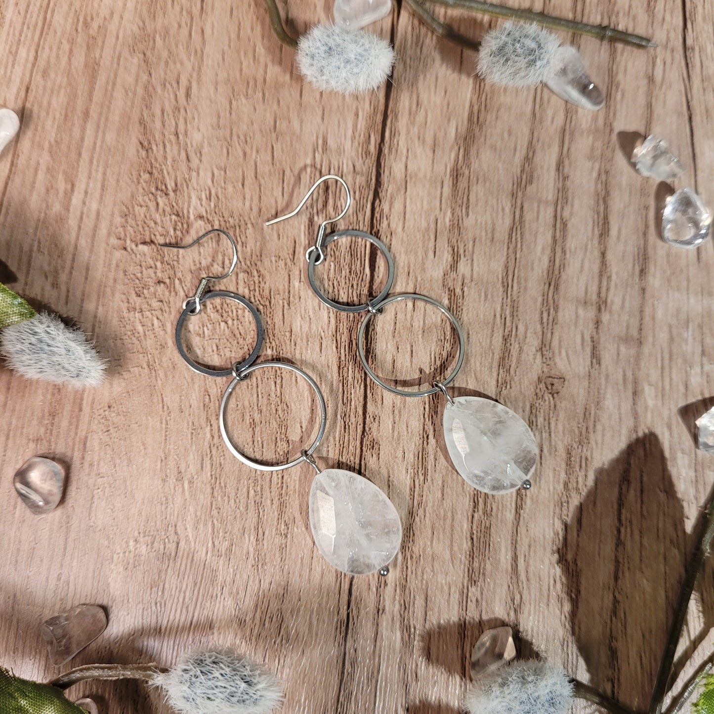 Clear Quartz Earrings