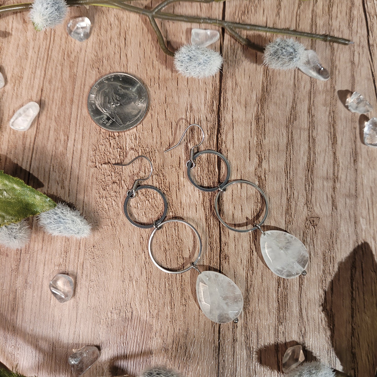 Clear Quartz Earrings