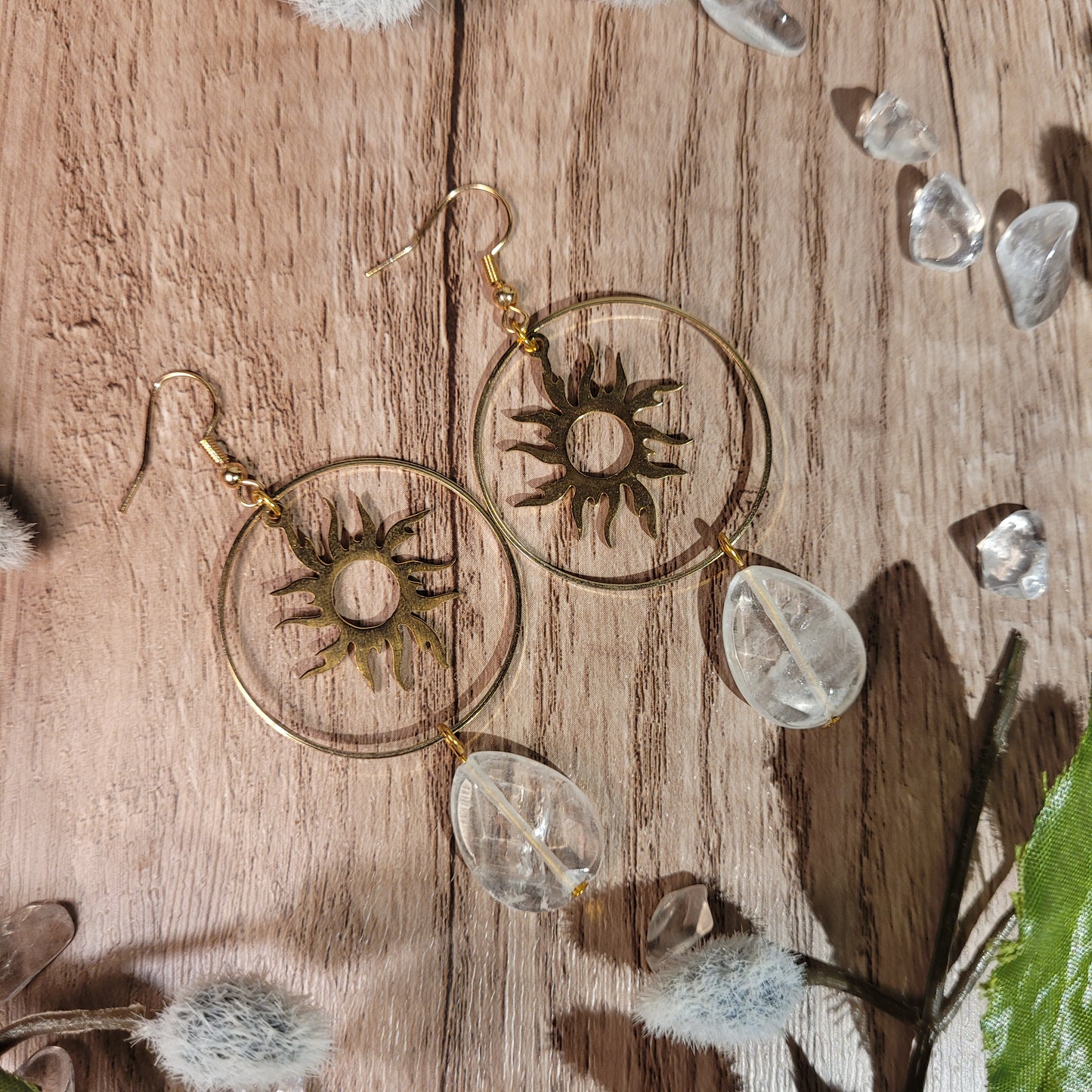 Clear Quartz Earrings