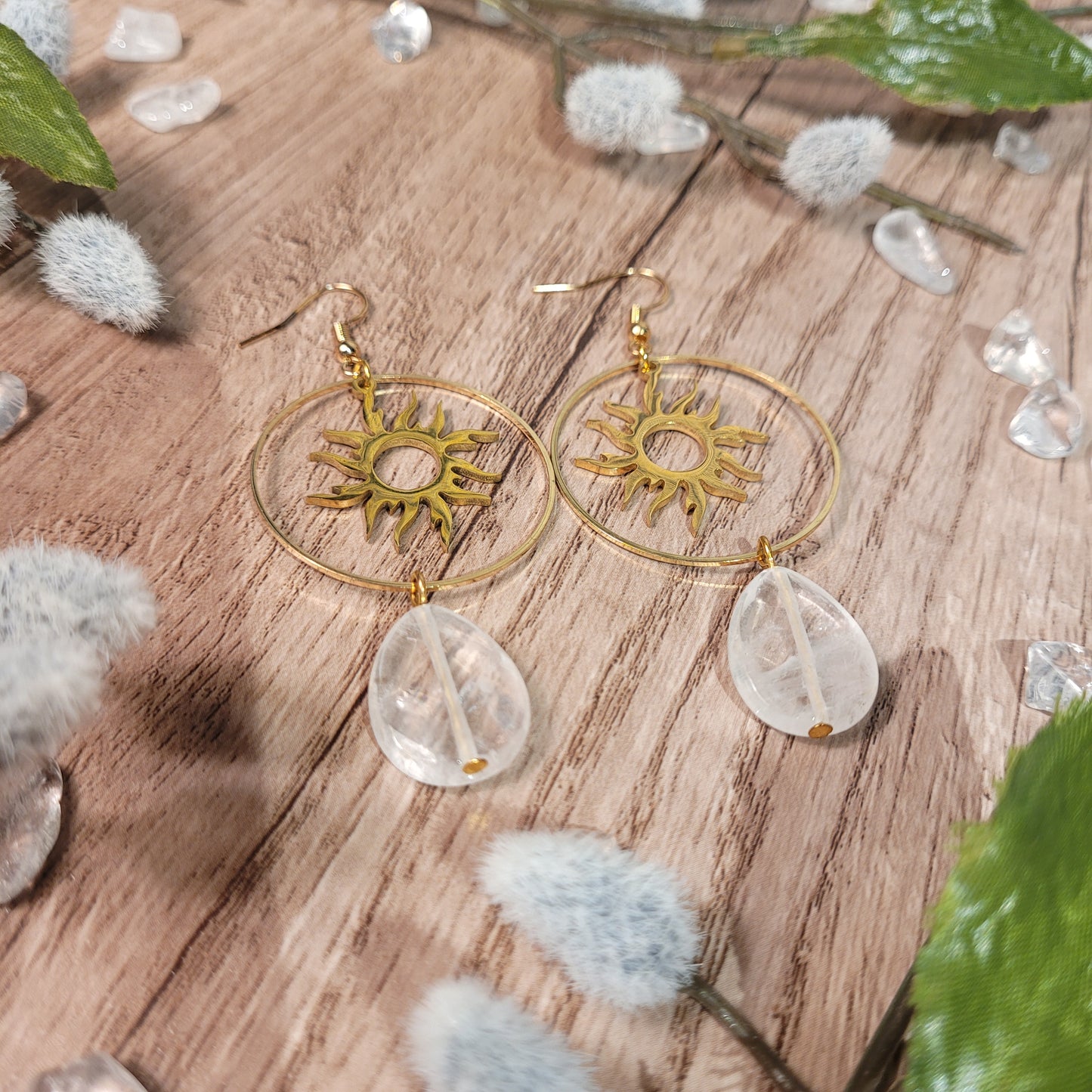 Clear Quartz Earrings