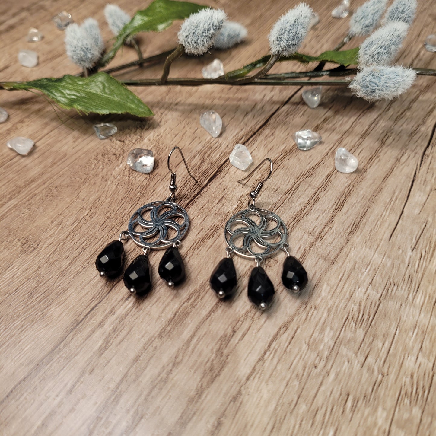 Black Onyx Earrings