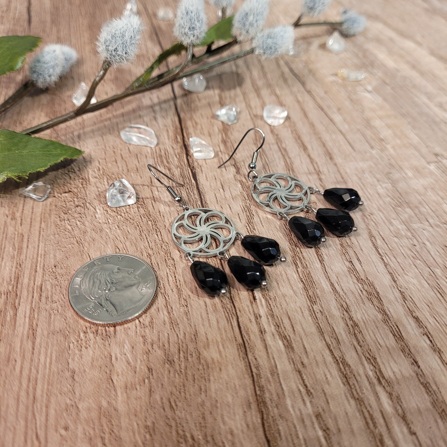 Black Onyx Earrings