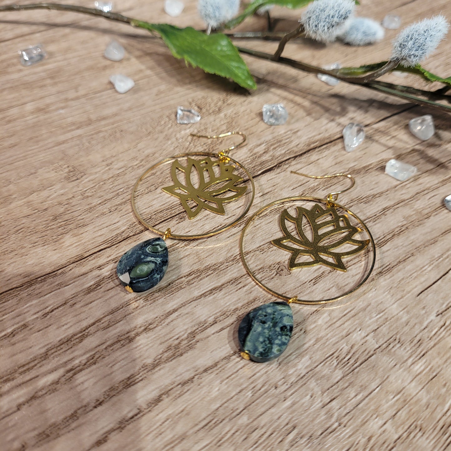 Kambaba Jasper Earrings