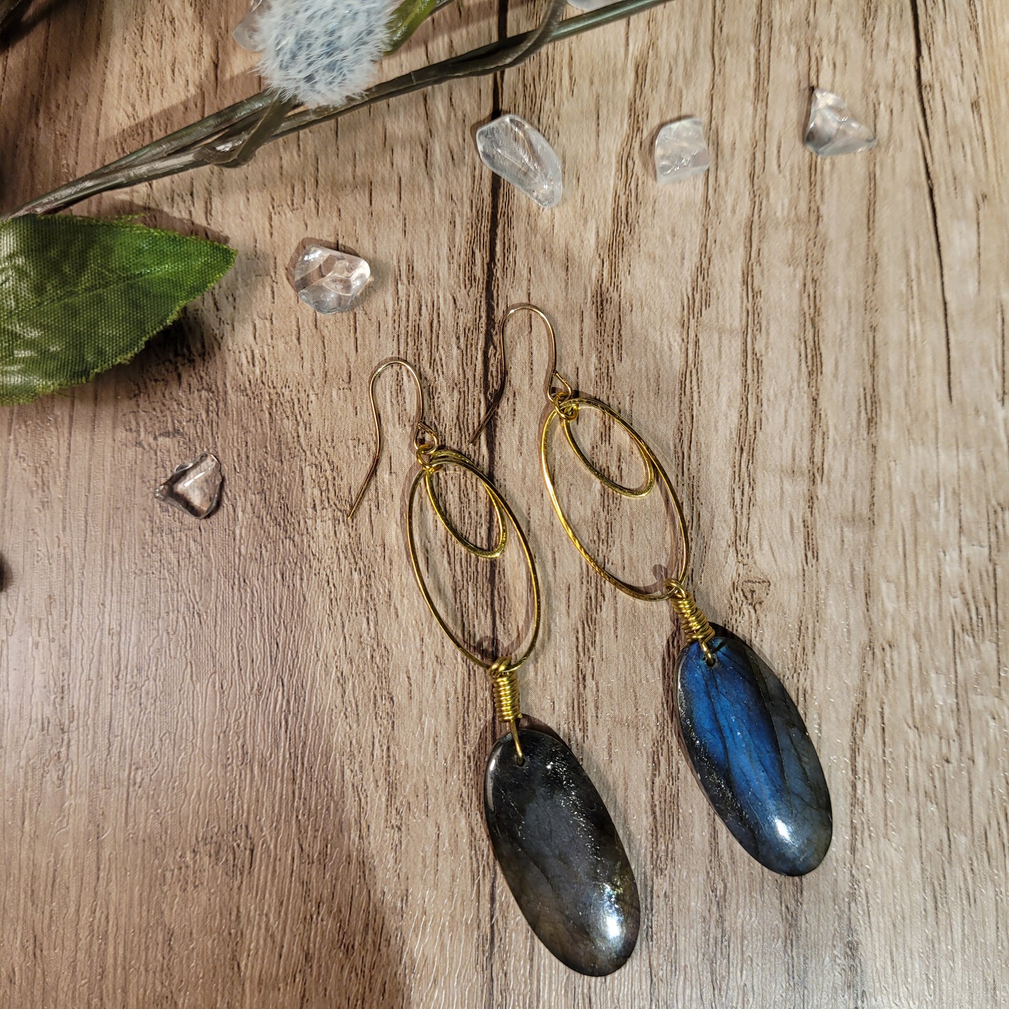 Labradorite Earrings