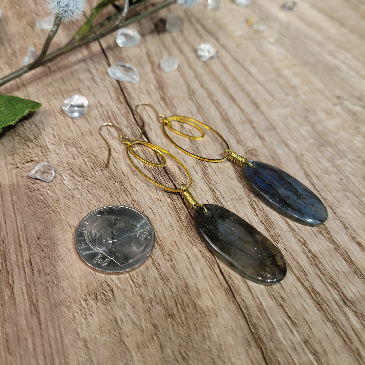 Labradorite Earrings