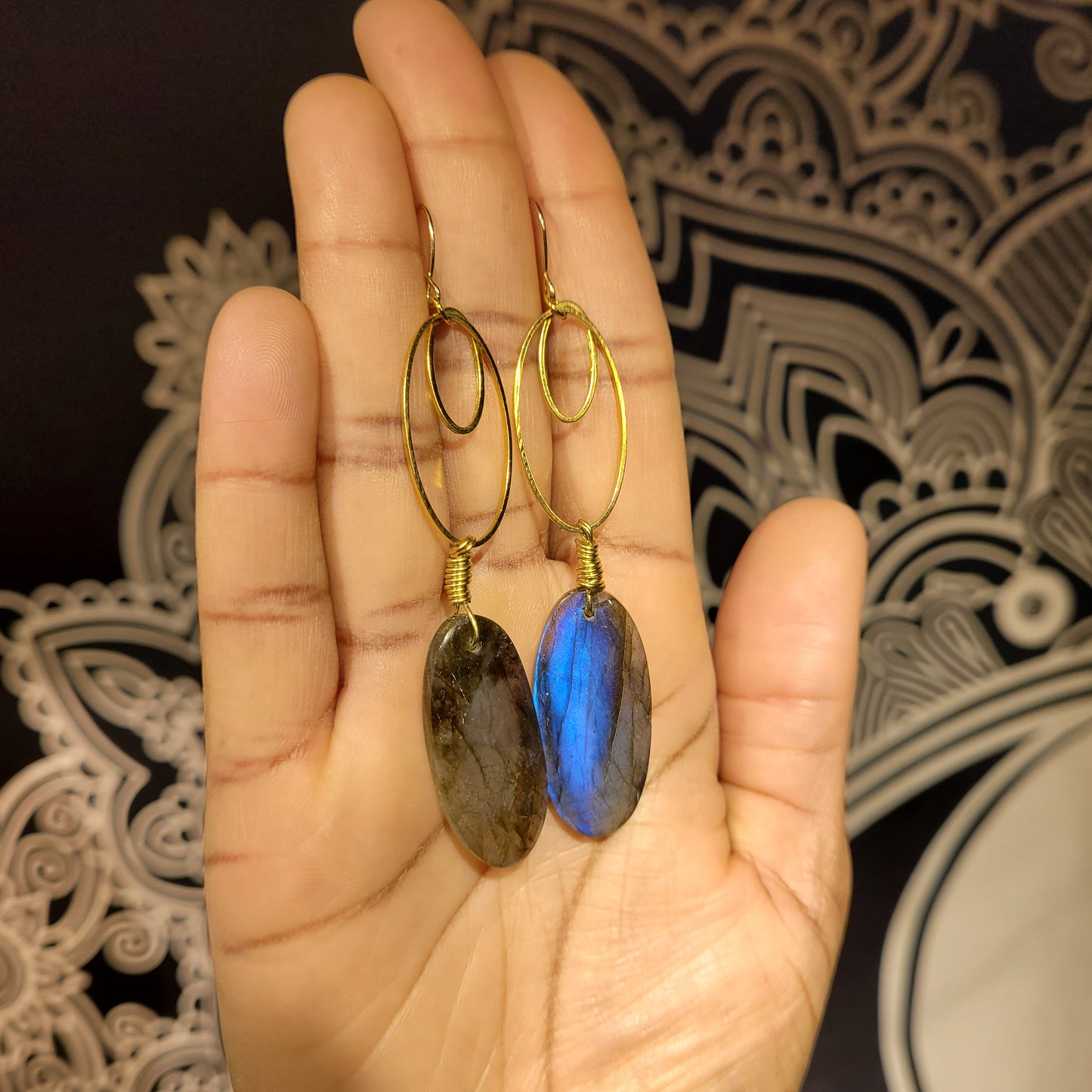 Labradorite Earrings