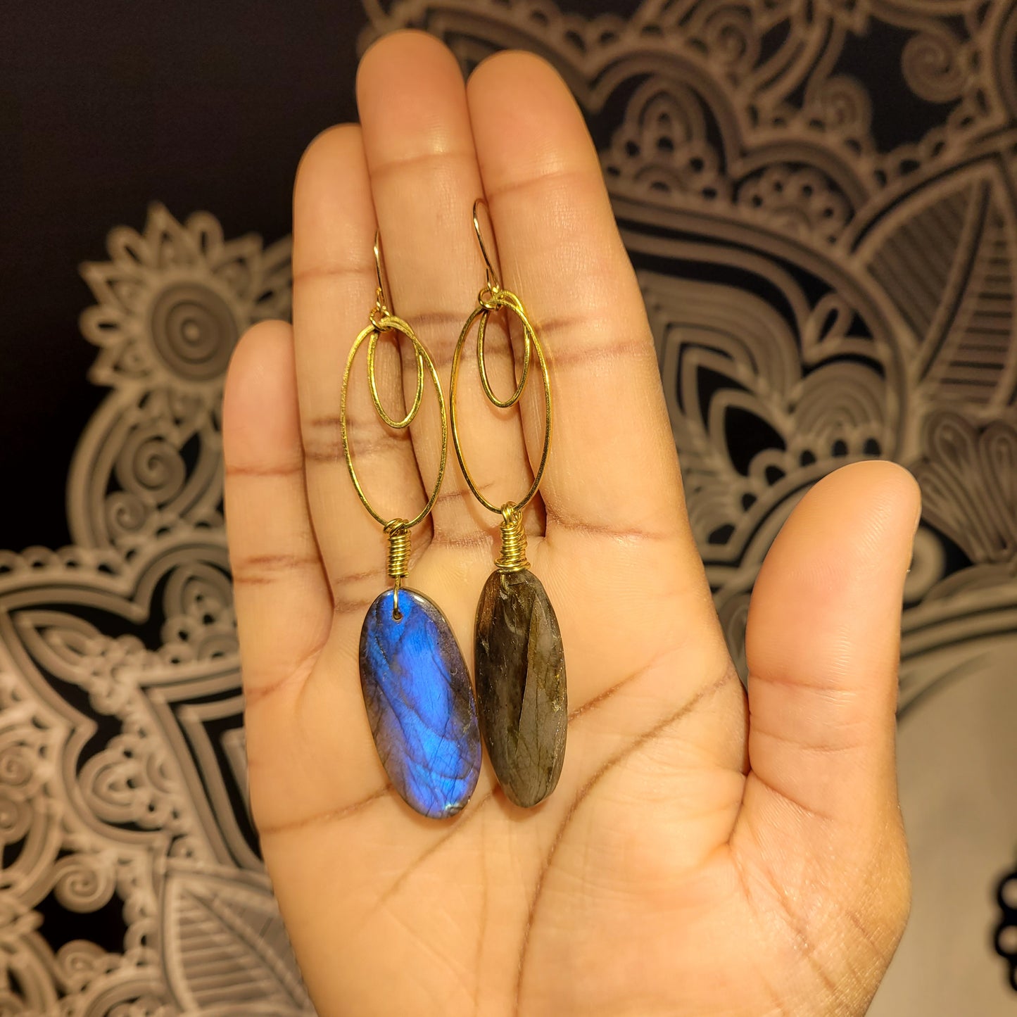 Labradorite Earrings
