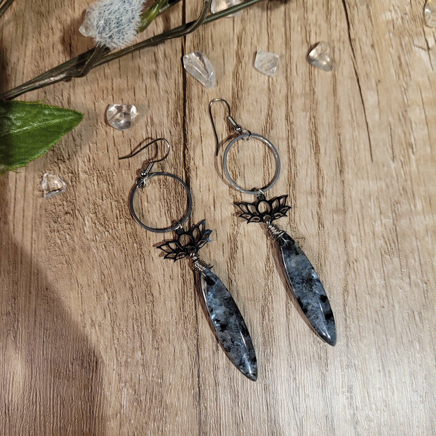 Larvikite Earrings