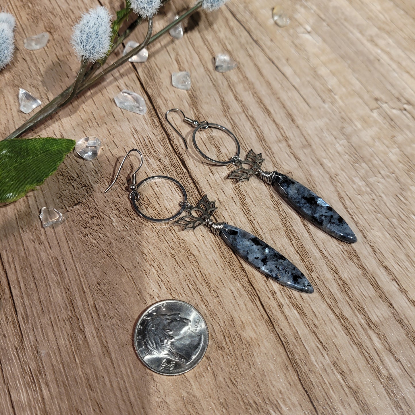 Larvikite Earrings