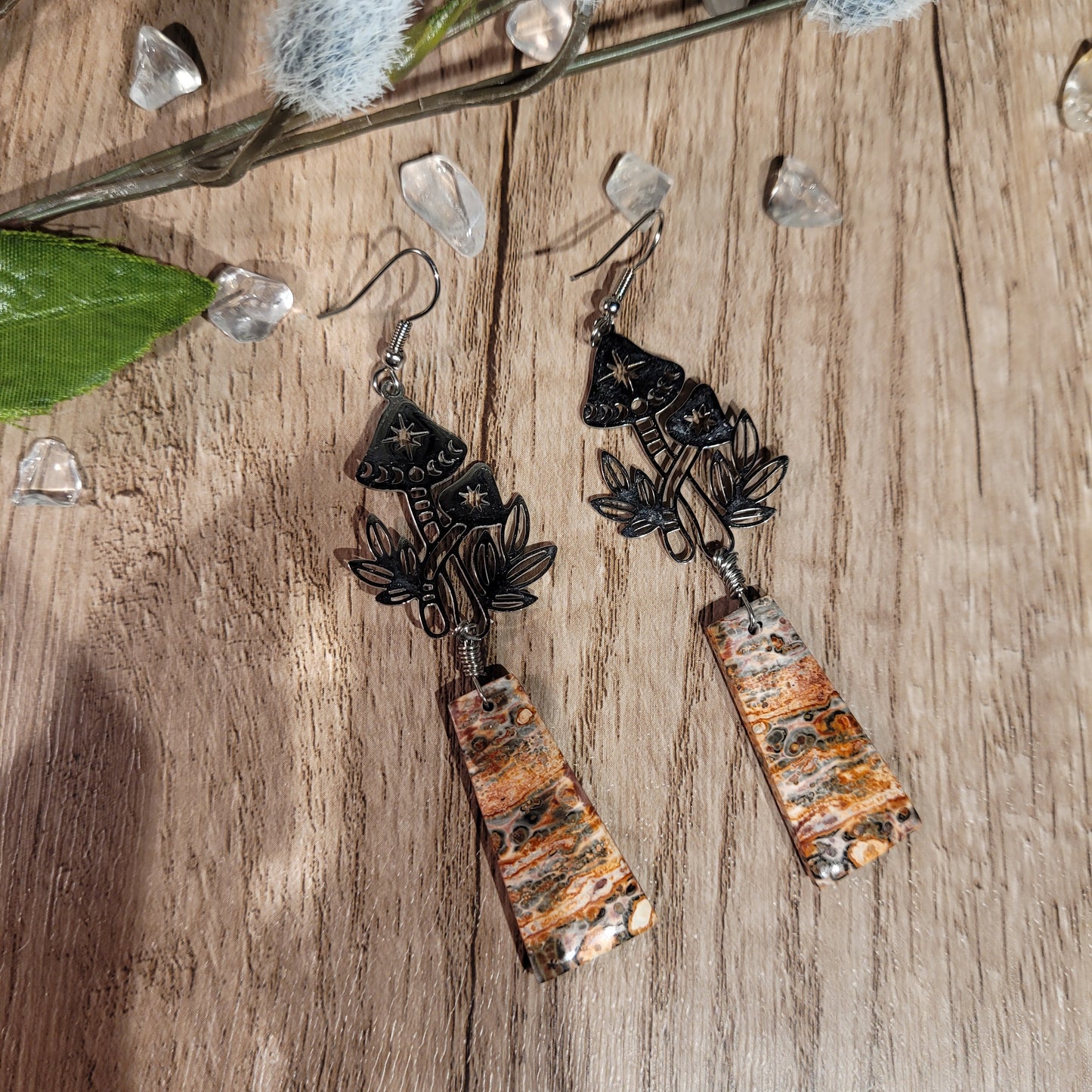 Leopardskin Jasper Earrings