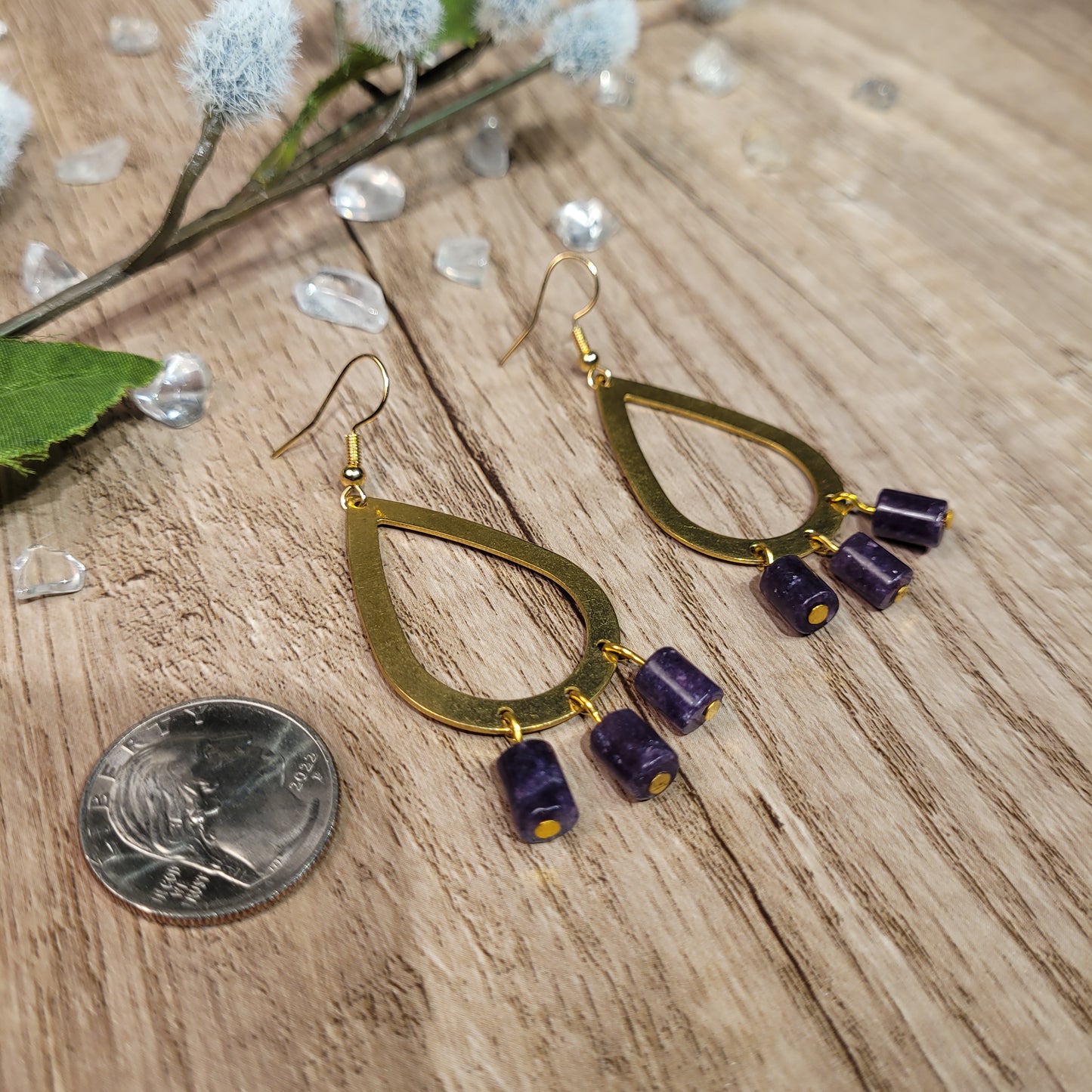 Lepidolite Earrings