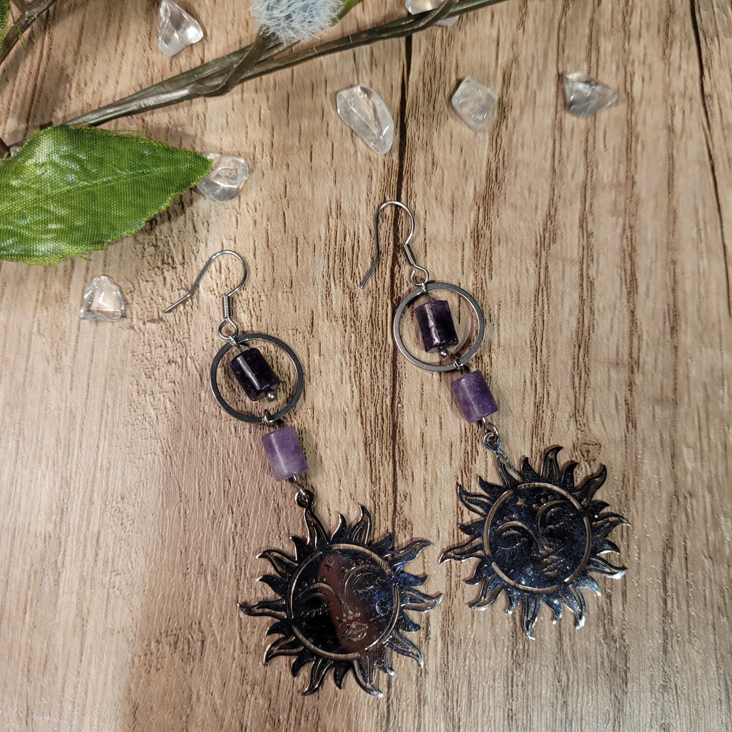 Lepidolite Earrings