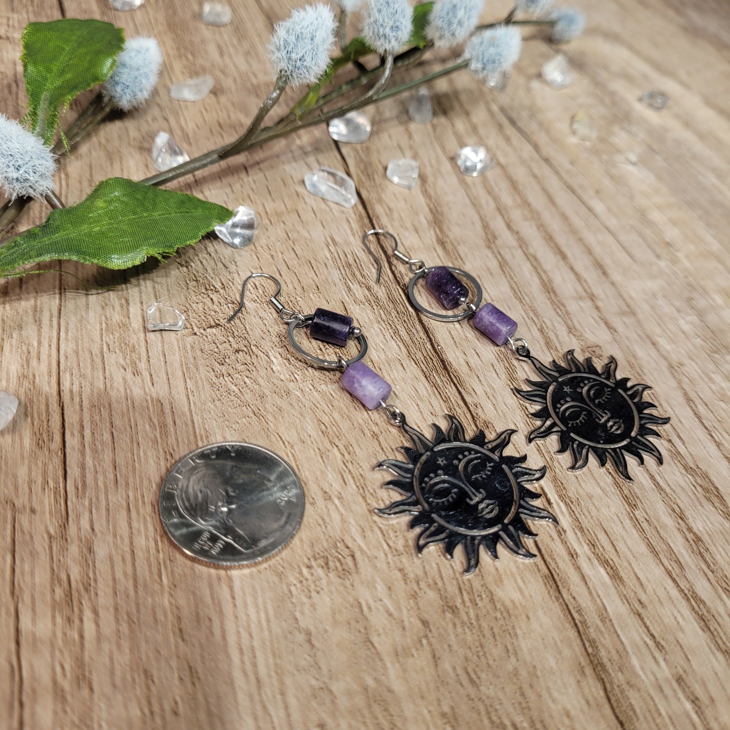 Lepidolite Earrings