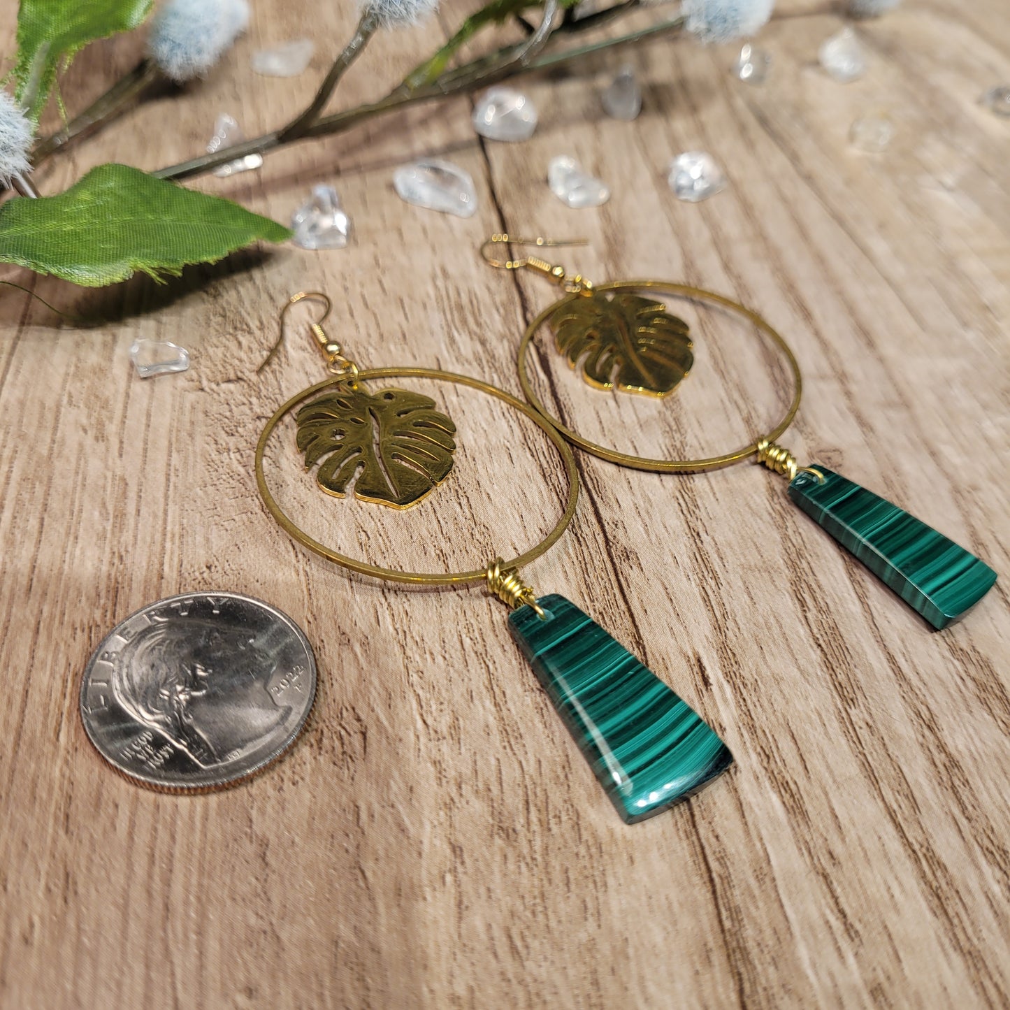 Malachite Earrings