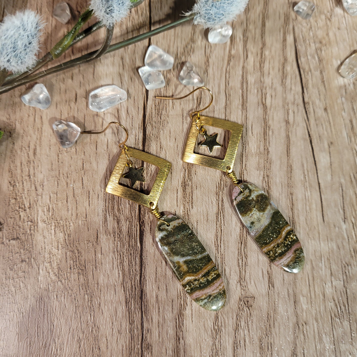 Ocean Jasper Earrings