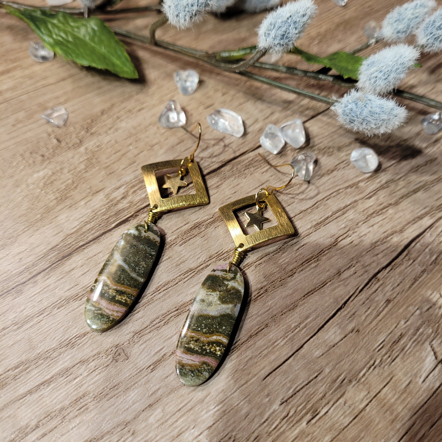 Ocean Jasper Earrings