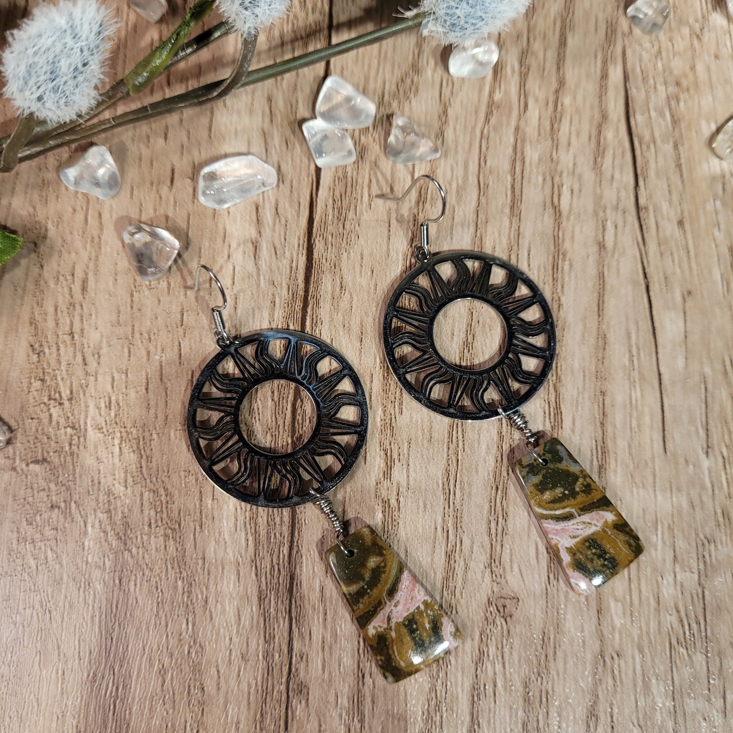 Ocean Jasper Earrings