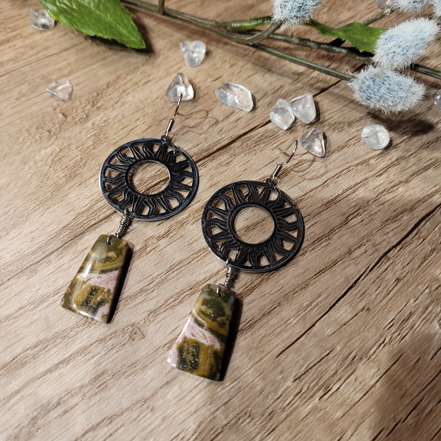 Ocean Jasper Earrings