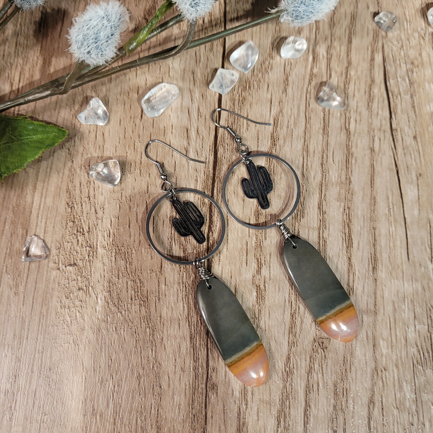 Polychrome Jasper Earrings