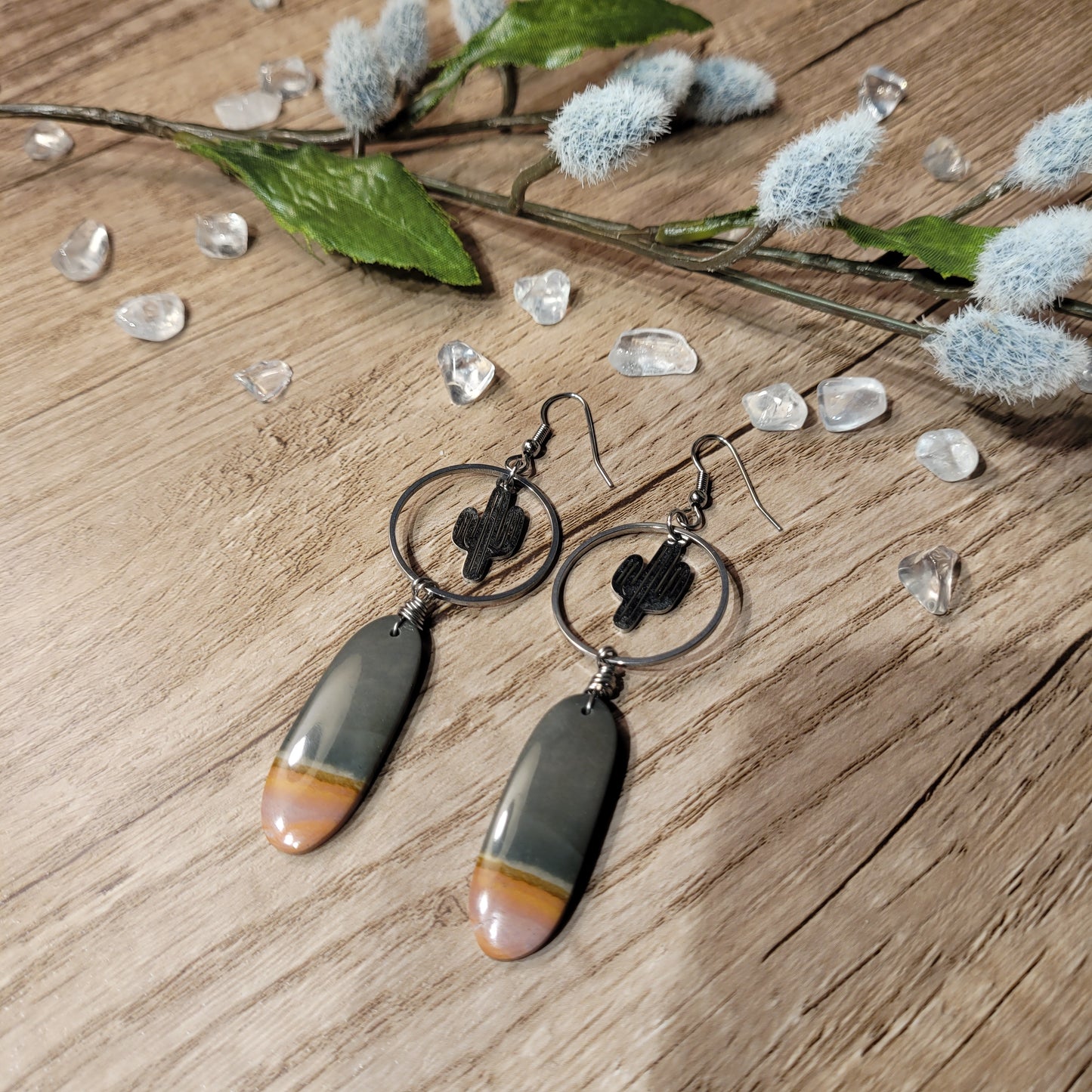 Polychrome Jasper Earrings