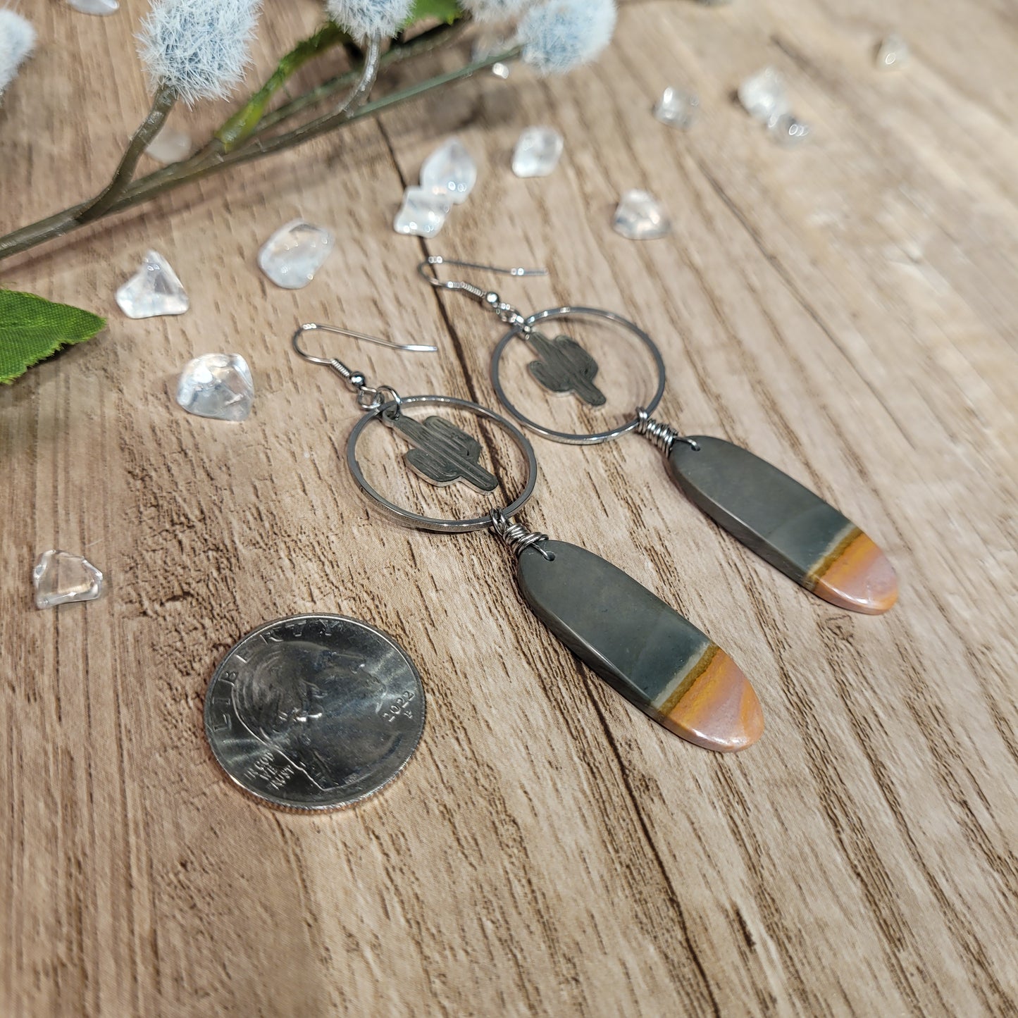 Polychrome Jasper Earrings
