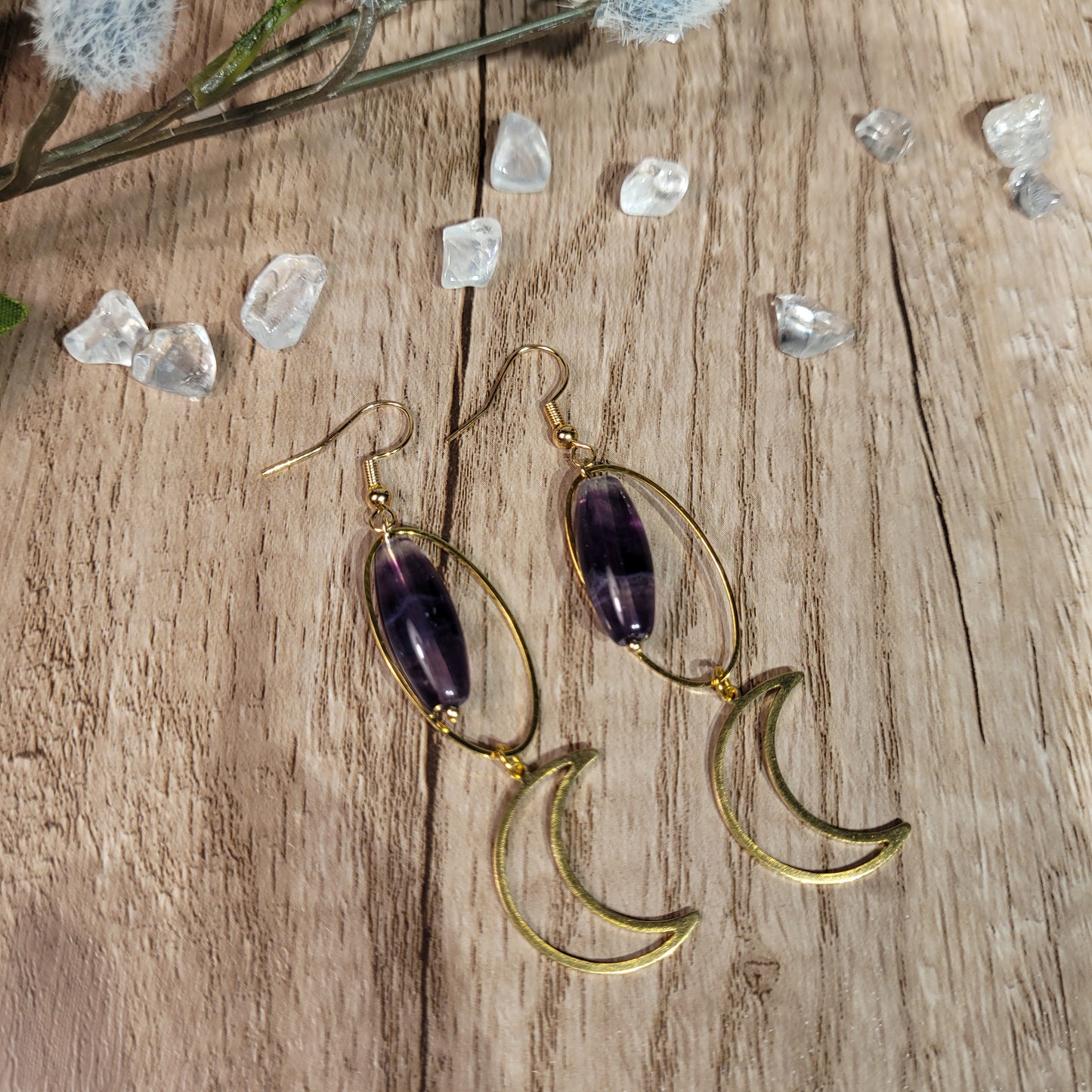 Rainbow Fluorite Earrings