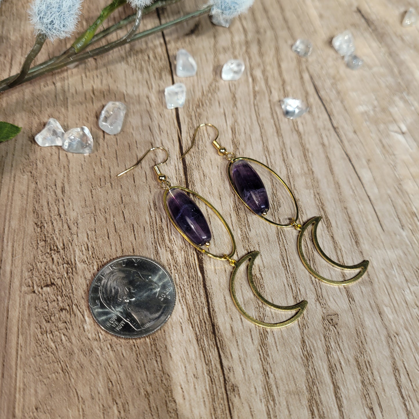 Rainbow Fluorite Earrings
