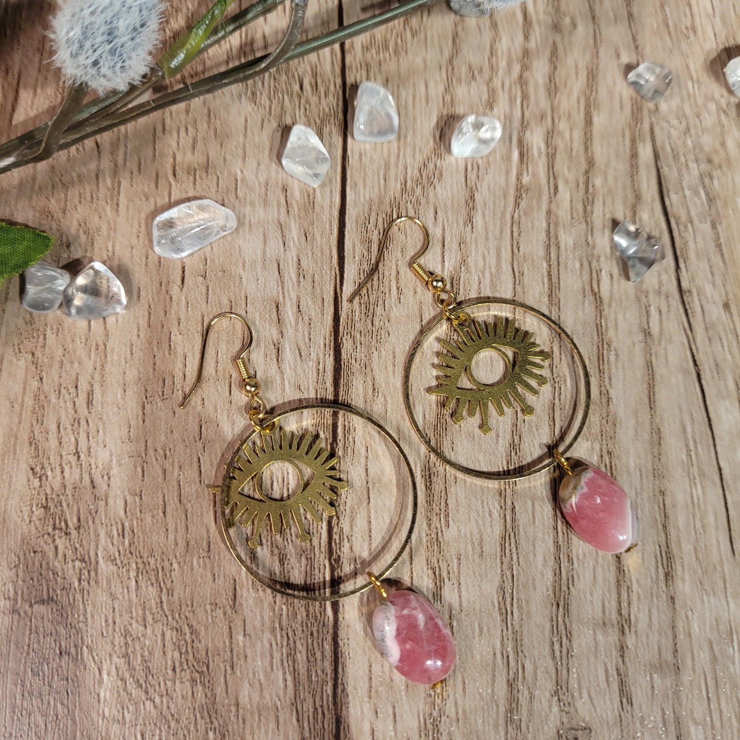 Rhodochrosite Earrings