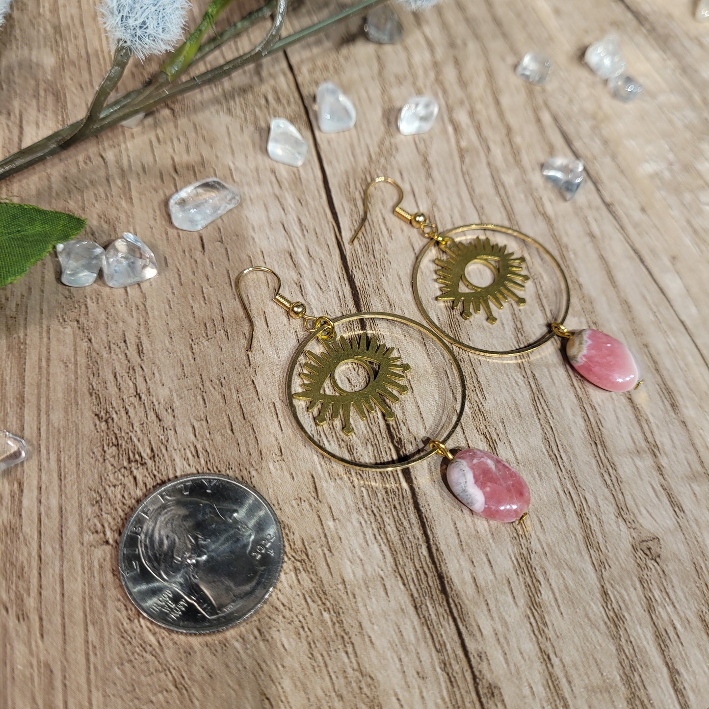 Rhodochrosite Earrings