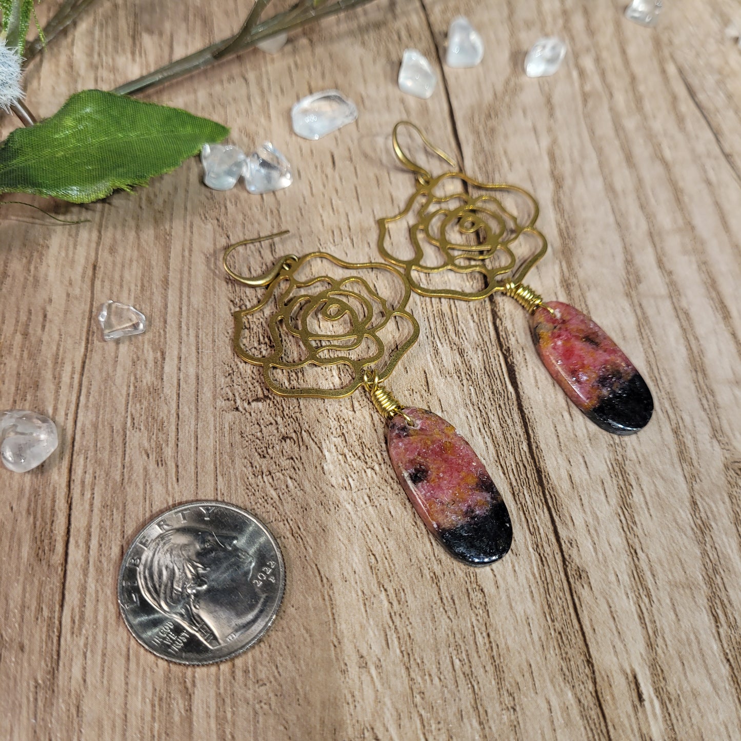 Rhodonite Earrings