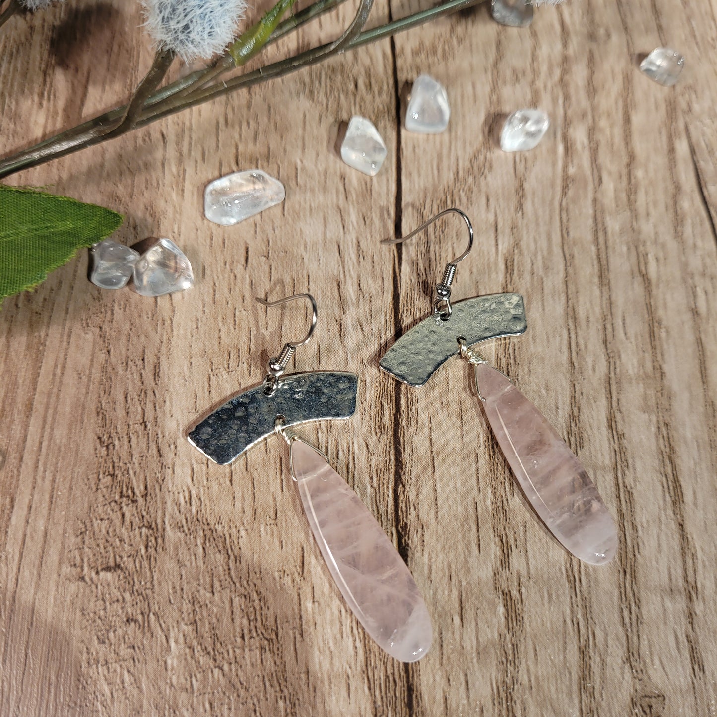 Rose Quartz Earrings