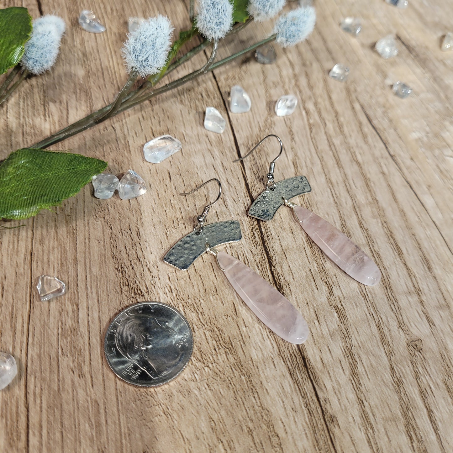 Rose Quartz Earrings