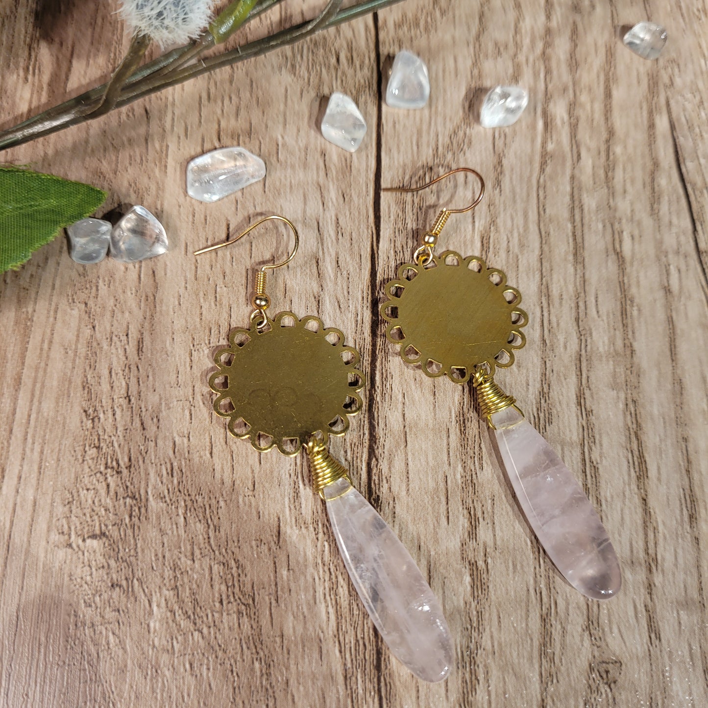 Rose Quartz Earrings