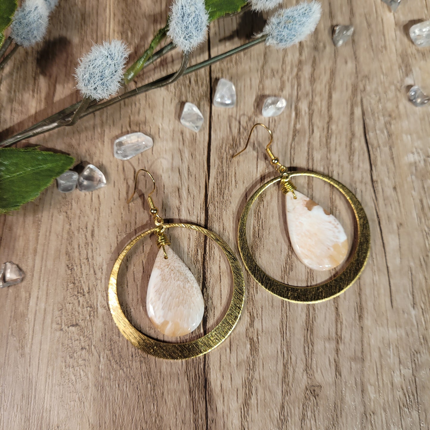 Scolecite Earrings