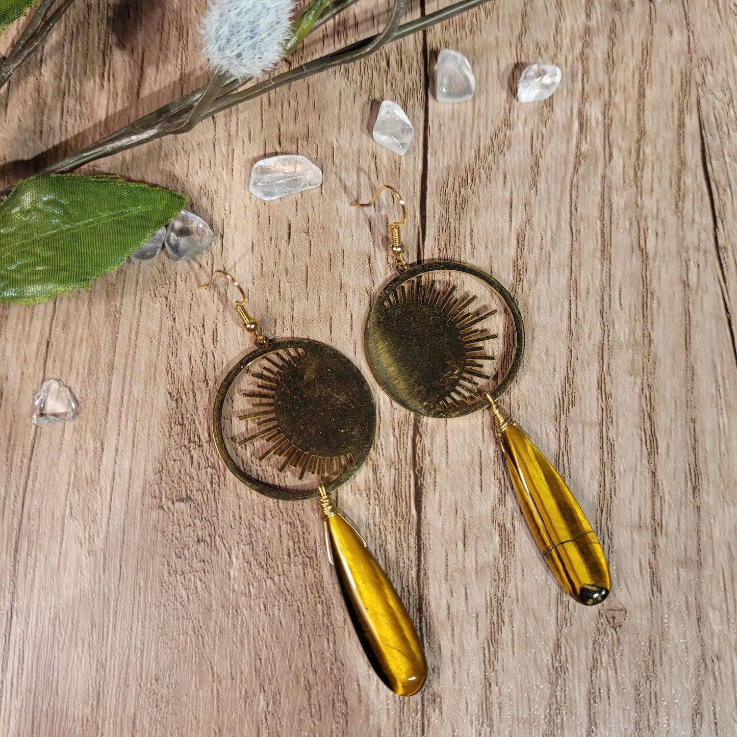 Tigers Eye Earrings