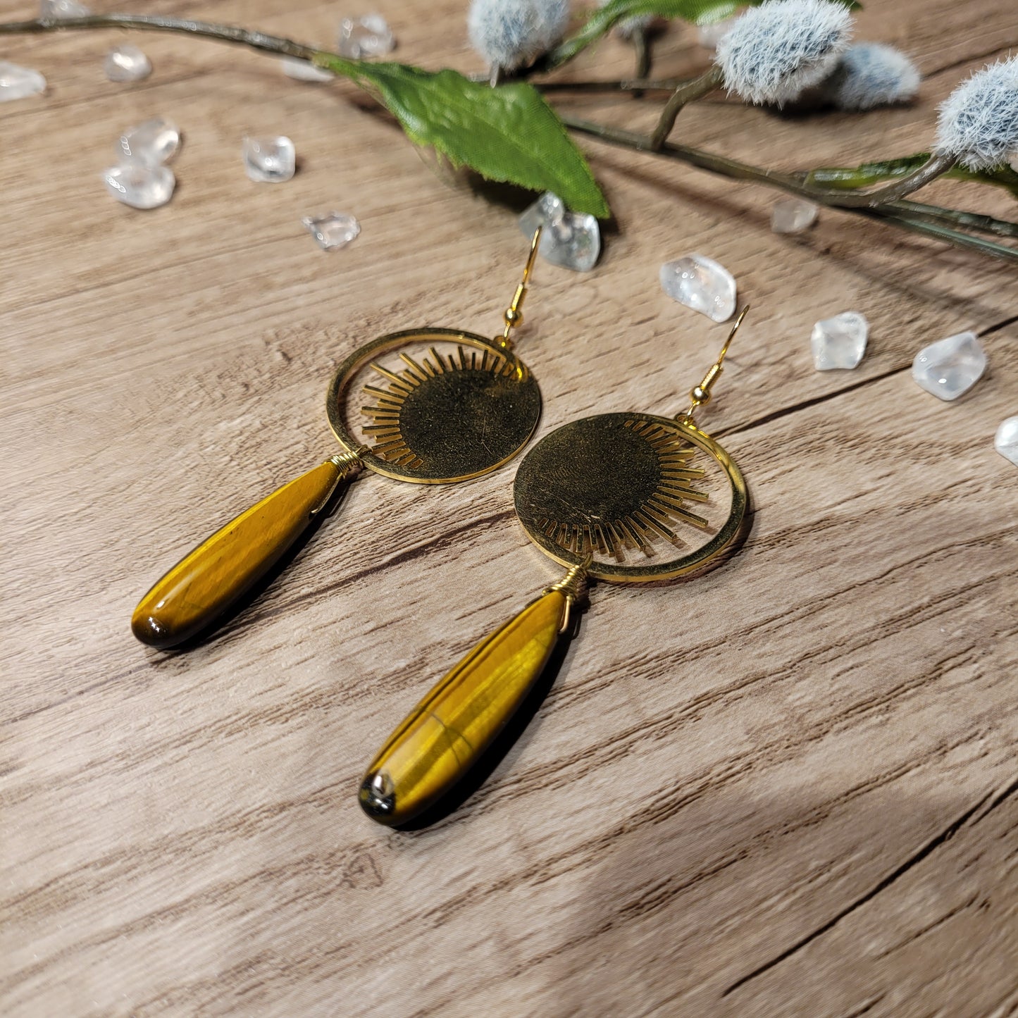 Tigers Eye Earrings