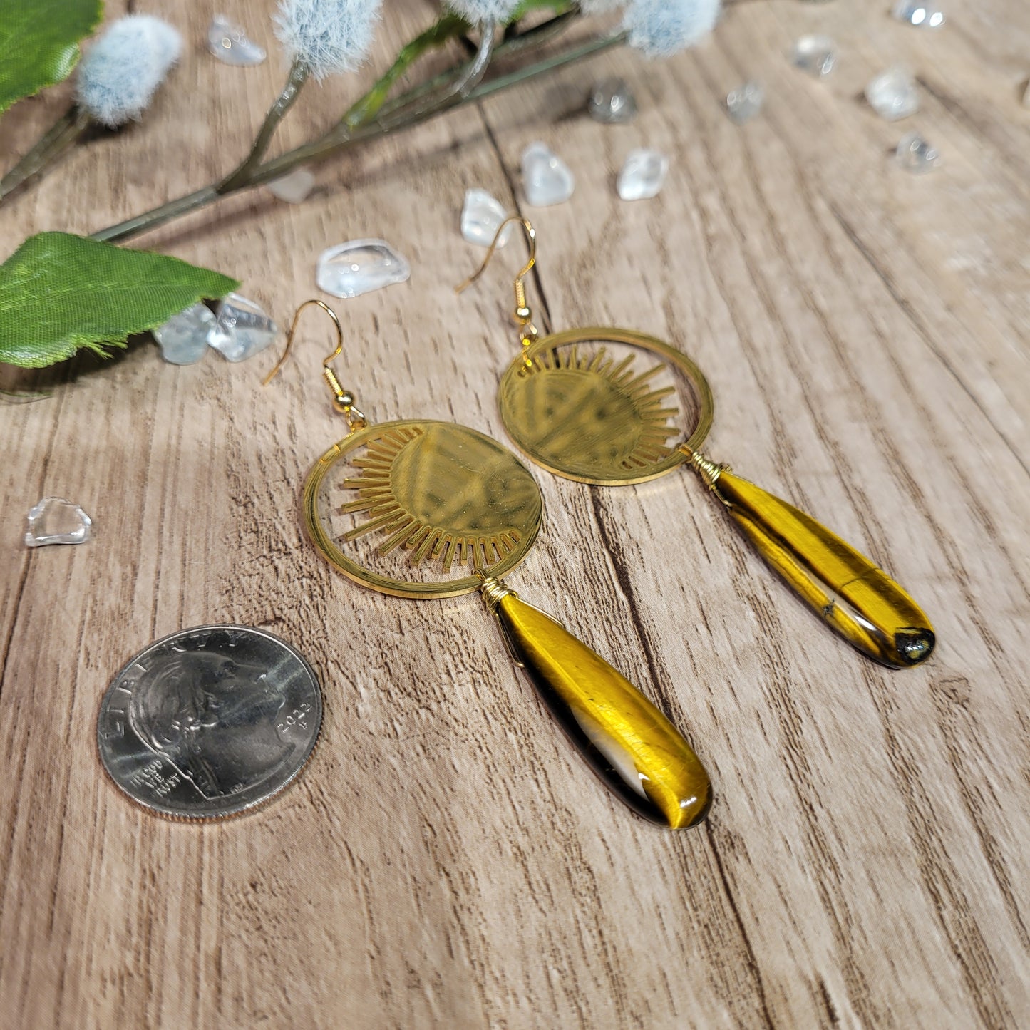 Tigers Eye Earrings